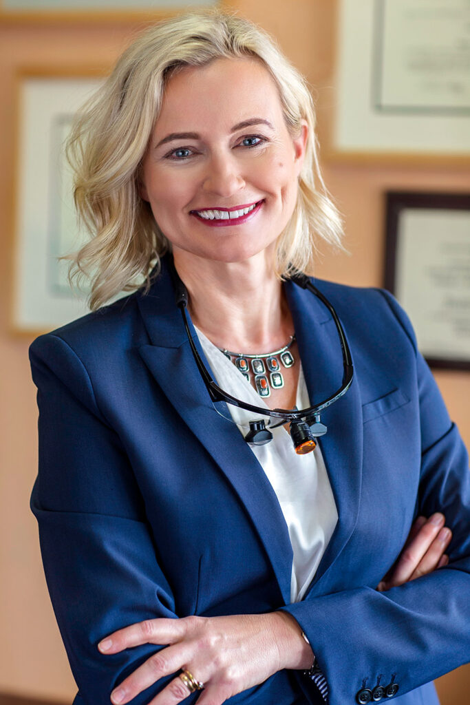 Dr. Joanna Zimny, DDS, in her office